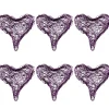 Coeur métal violet x6-Gifi Hot