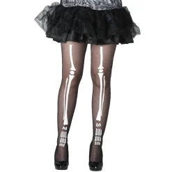 Collant noir design squelette adulte-Gifi Discount