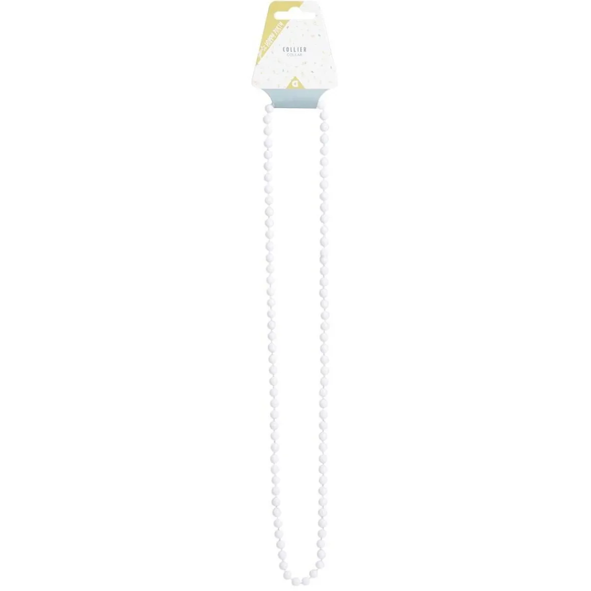 Collier perle blanc ou noir L84cm-Gifi Best