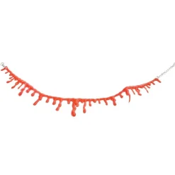 Collier ras de cou faux sang Halloween-Gifi Discount