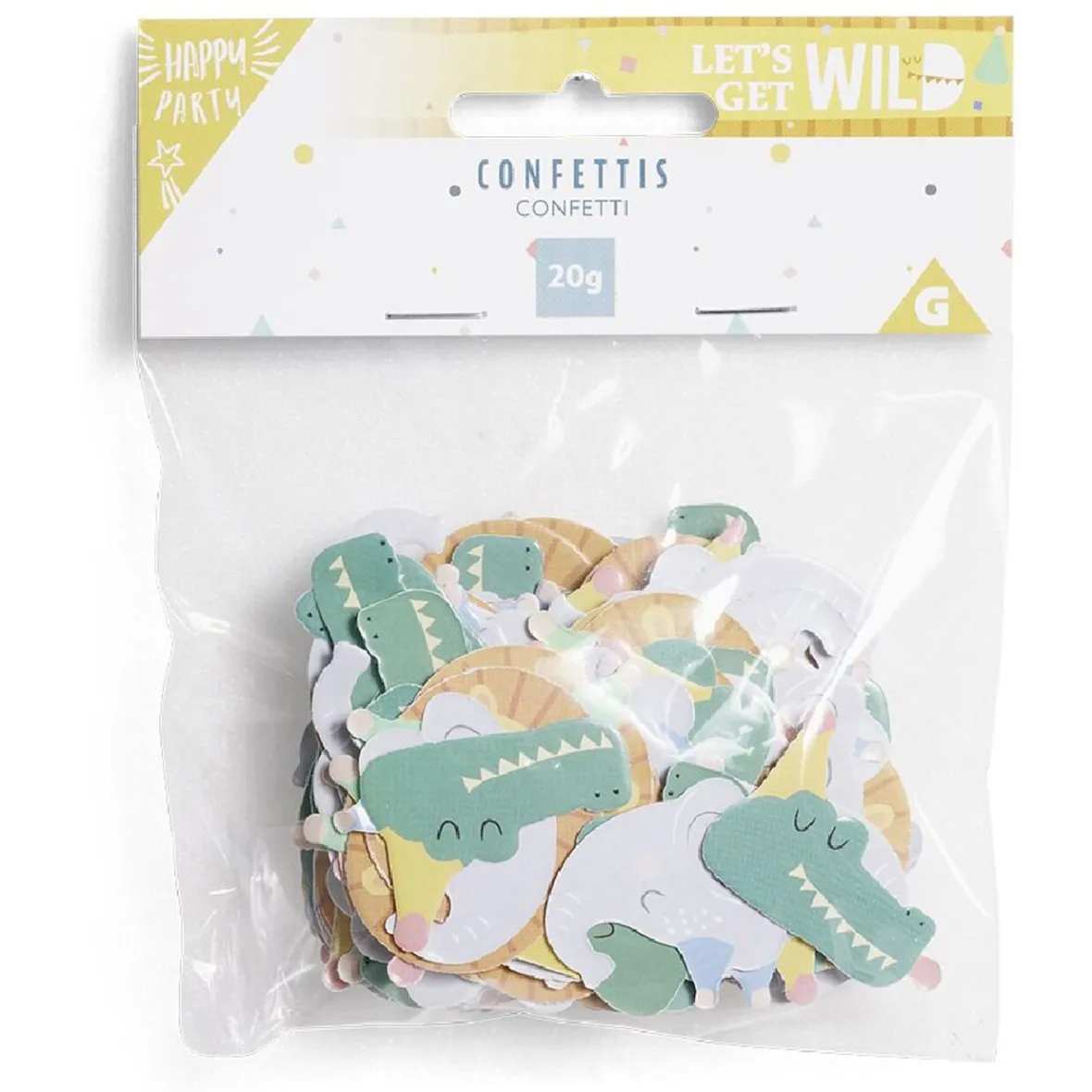 Confetti thème animaux sauvages 20g-Gifi Online