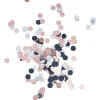Confettis aluminium noir argenté rose Ø2 cm-Gifi Discount