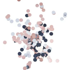 Confettis aluminium noir argenté rose Ø2 cm-Gifi Discount