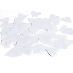 Confettis coeur blanc en papier-Gifi Outlet