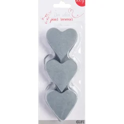 Confettis coeur gris en papier-Gifi Clearance