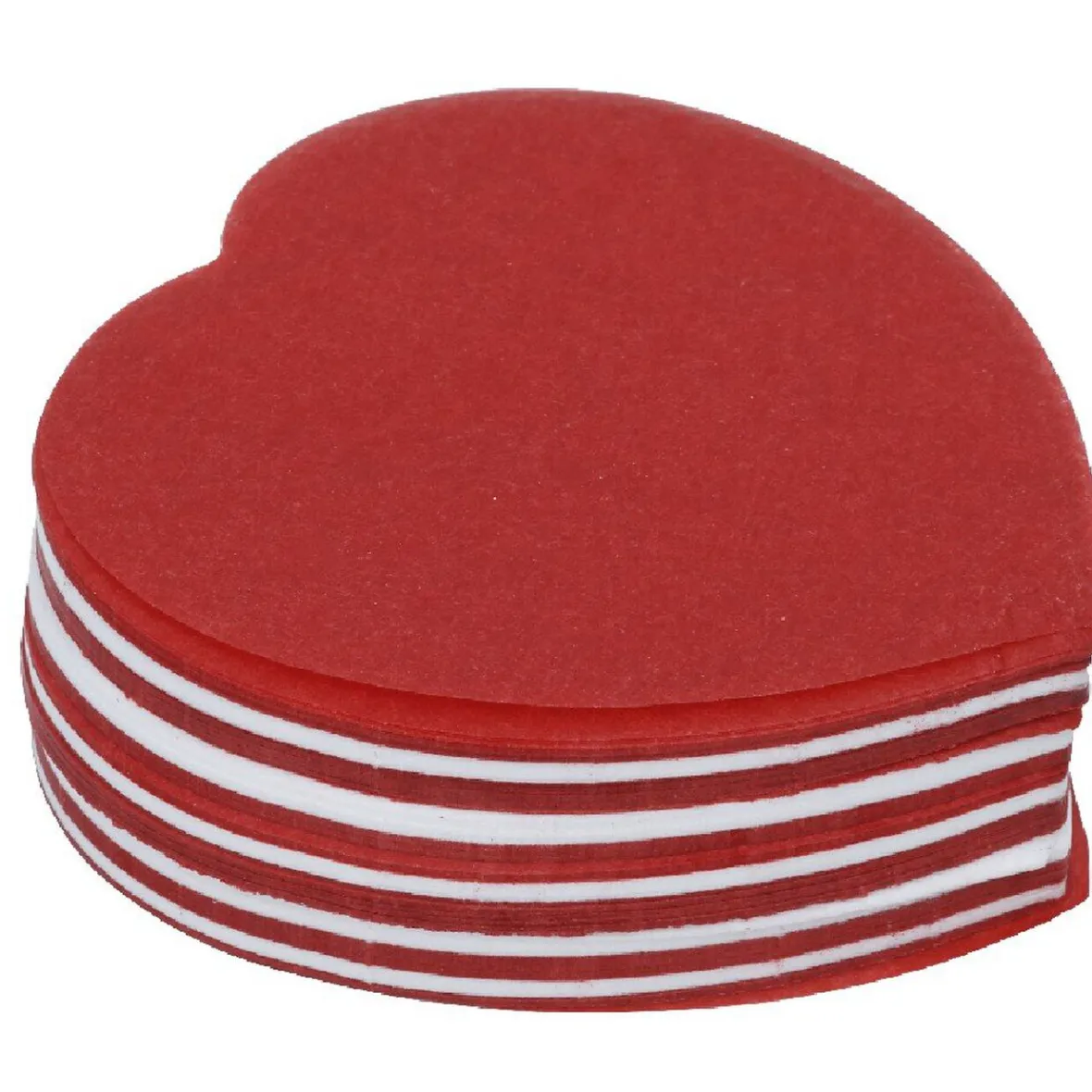 Confettis coeur rouge et blanc-Gifi Outlet