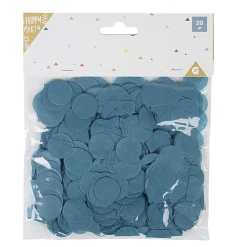 Confettis en papier rond bleu ø 2 cm-Gifi Best