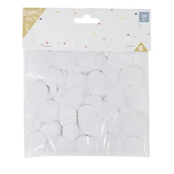 Confettis en papier rond blanc ø 2 cm-Gifi Best