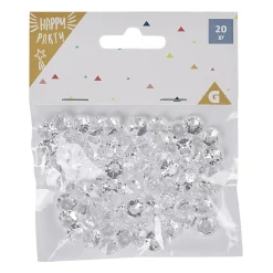 Confettis mini diamant transparent L. 1 cm-Gifi Outlet