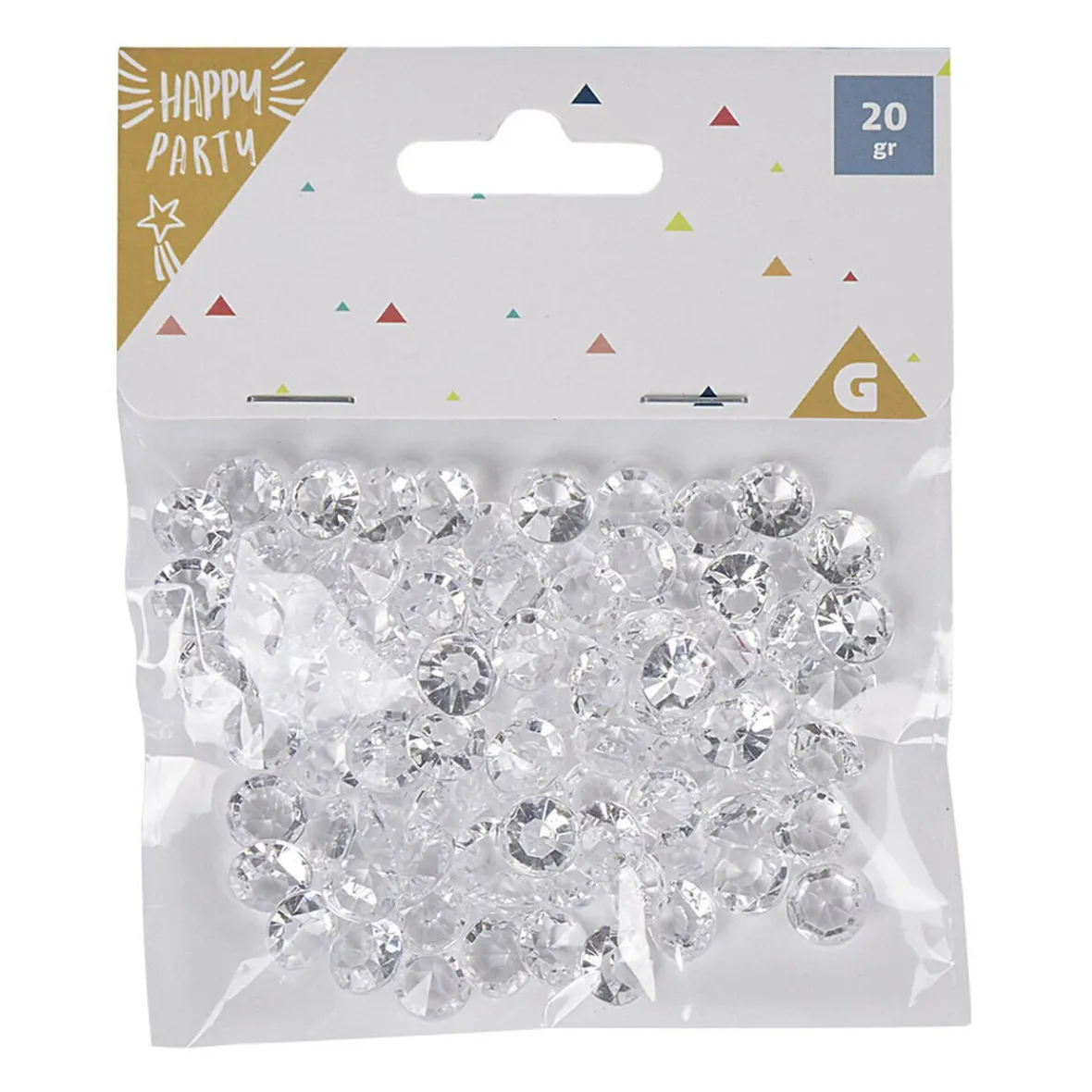 Confettis mini diamant transparent L. 1 cm-Gifi Outlet