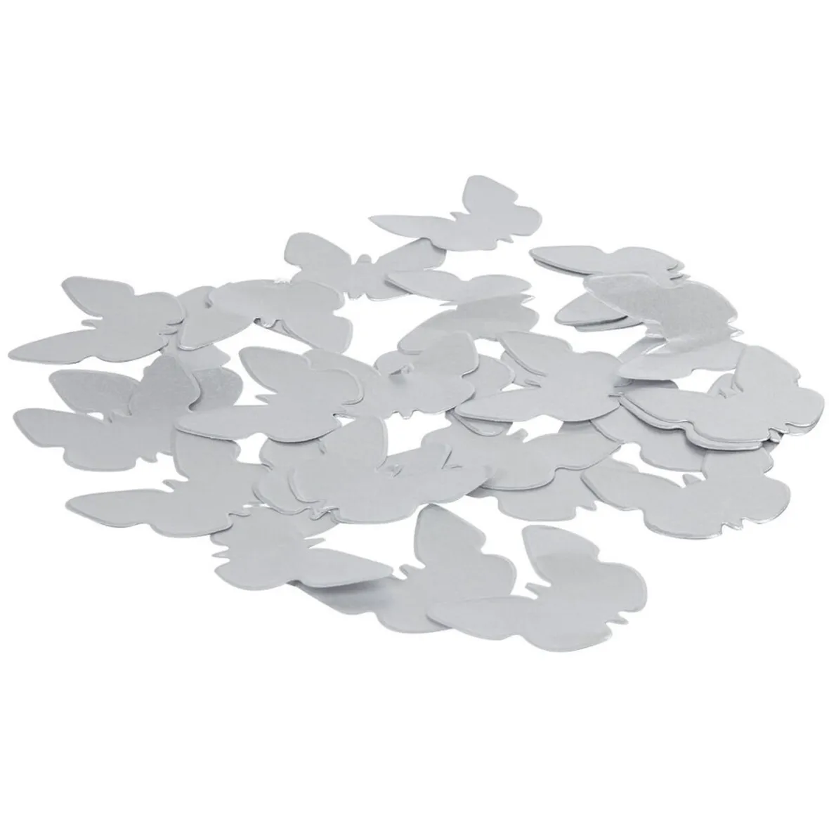 Confettis papillon argenté en papier-Gifi Online