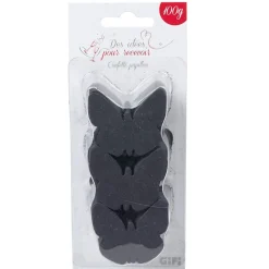 Confettis papillon noir en papier-Gifi Best
