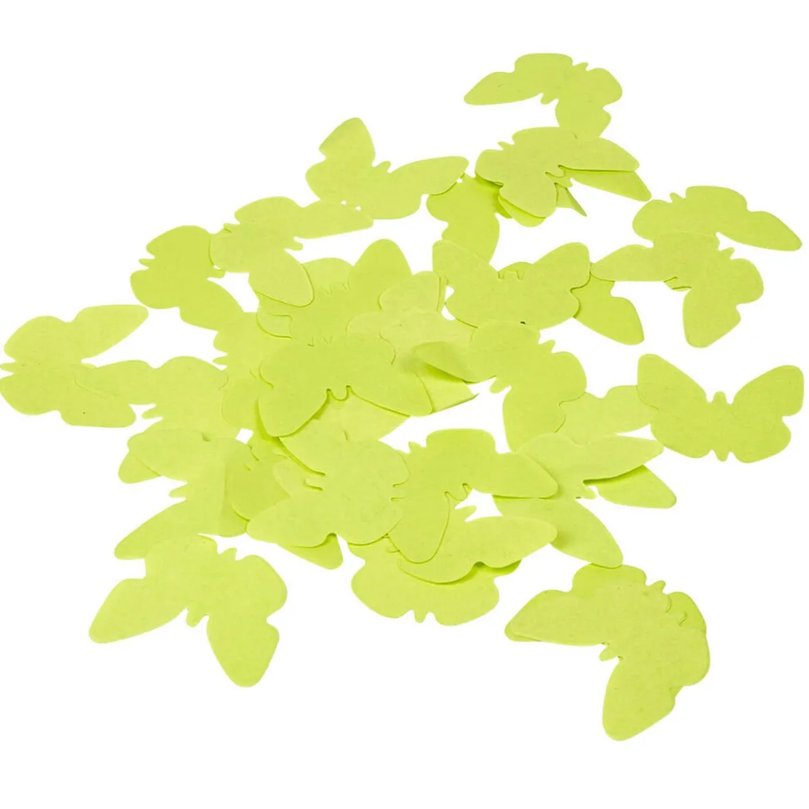 Confettis papillon vert anis en papier-Gifi Hot