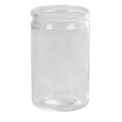 Contenant cylindrique en verre avec bouchon en liège x6-Gifi New