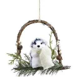 Couronne de Noël animaux à suspendre Ø17cm-Gifi Online