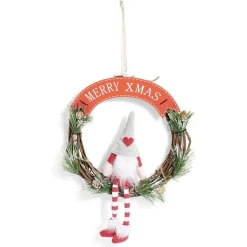 Couronne de Noël gnome Ø30cm-Gifi