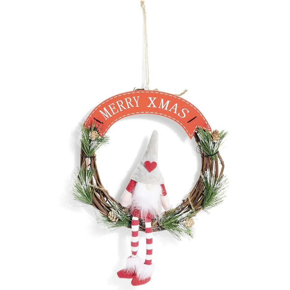 Couronne de Noël gnome Ø30cm-Gifi