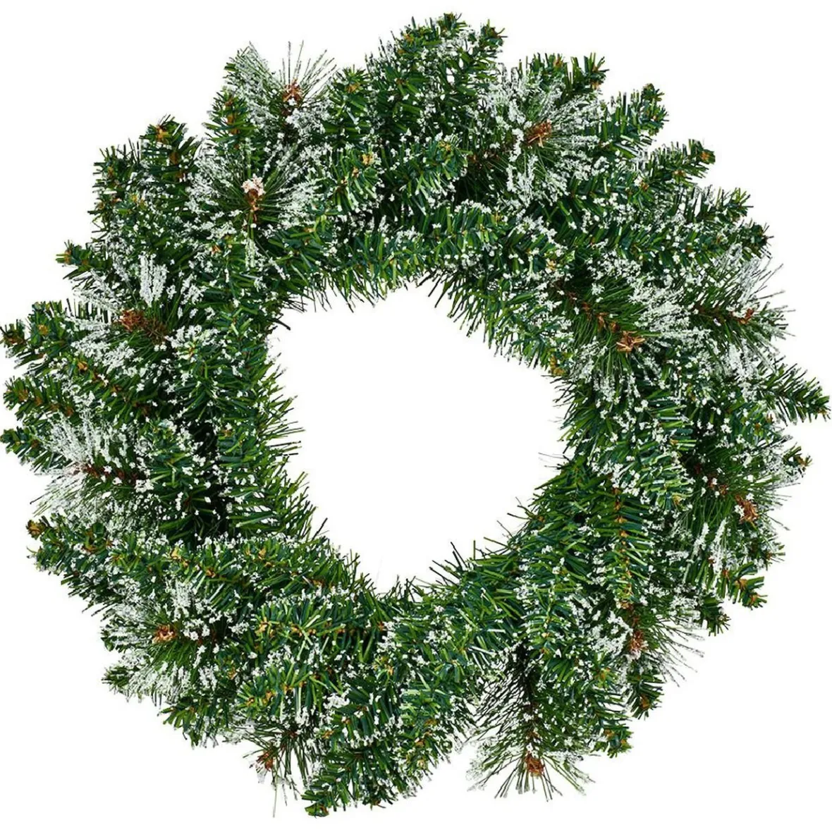 Couronne de Noël sapin floquée neige-Gifi Best