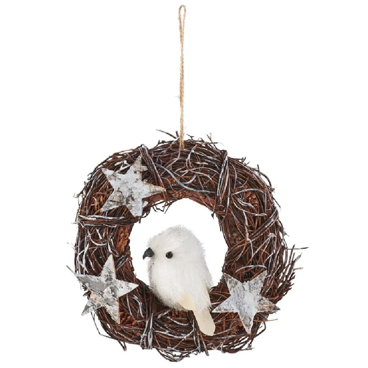 Couronne de Noël étoiles et oiseau-Gifi Best