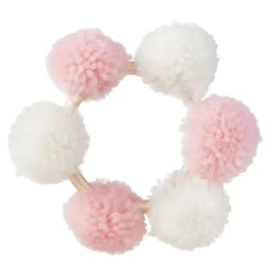 Couronne de pompons roses et blancs-Gifi Hot