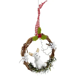 Couronne en bois à suspendre Noël-Gifi Sale