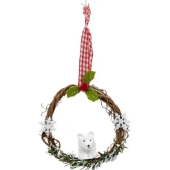 Couronne en bois à suspendre Noël-Gifi Sale