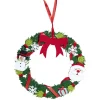 Couronne Noël feutrine à suspendre H25 cm-Gifi Sale