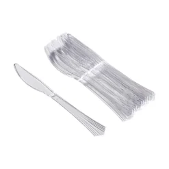 Couteau en plastique transparent x12-Gifi Hot