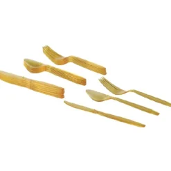 Couvert plastique X18 jaune-Gifi