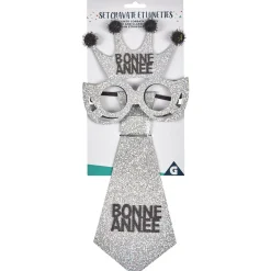 Cravate et lunette Bonne Année-Gifi Outlet