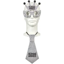 Cravate et lunette Bonne Année-Gifi Outlet