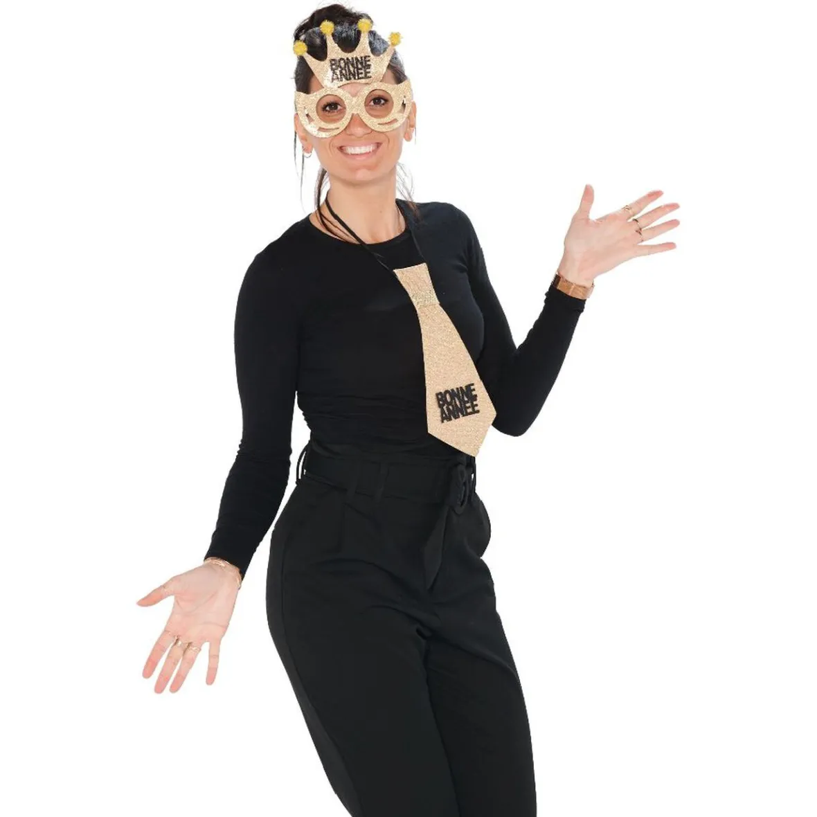 Cravate et lunettes Bonne année-Gifi Discount