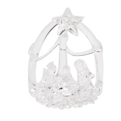 Crèche à suspendre en verre H7,5cm - 6 modèles-Gifi New