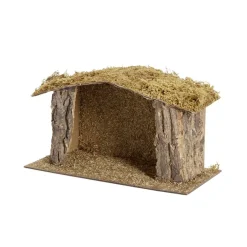 Crèche de Noël en bois et mousse 37x18xH22cm-Gifi Best