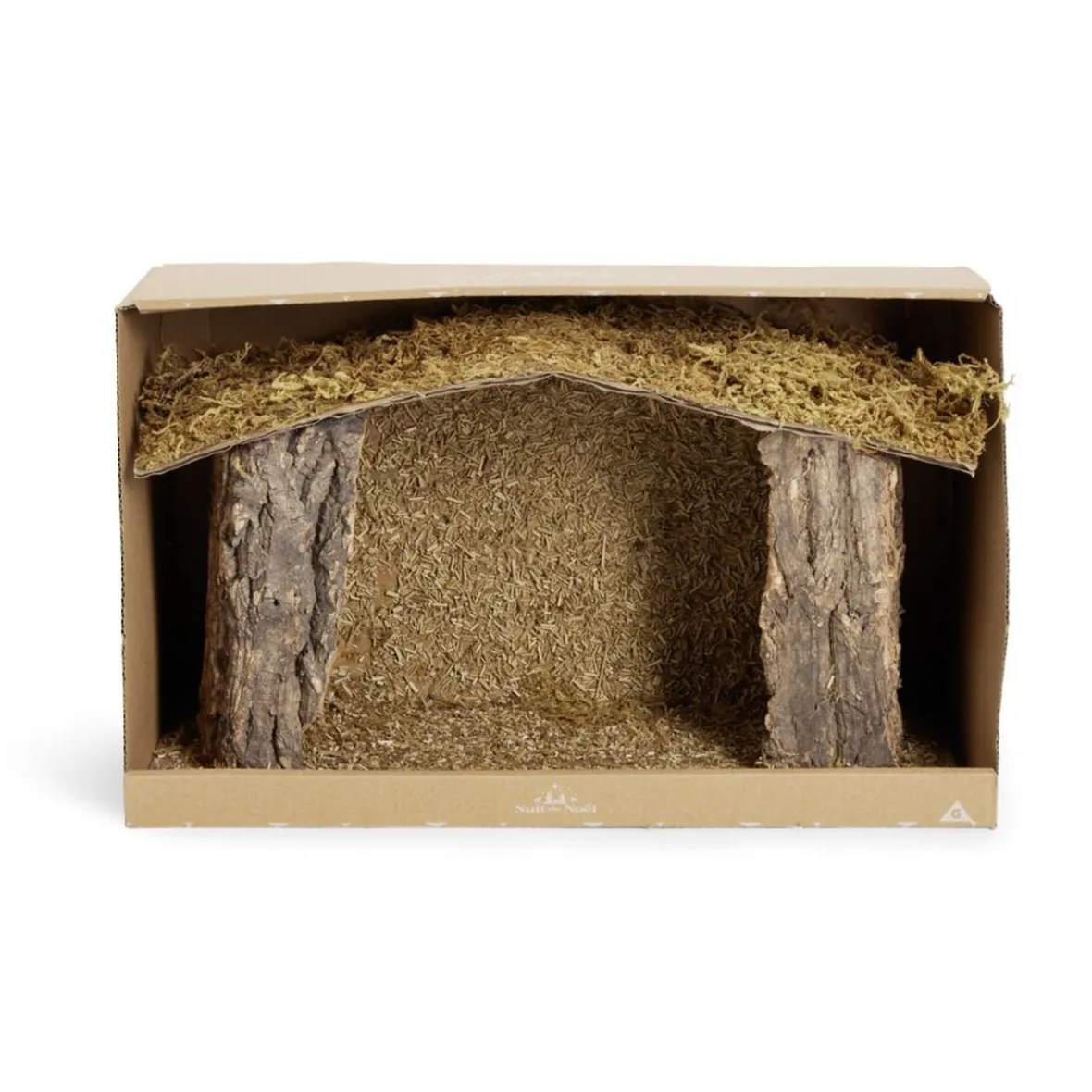 Crèche de Noël en bois et mousse 37x18xH22cm-Gifi Best