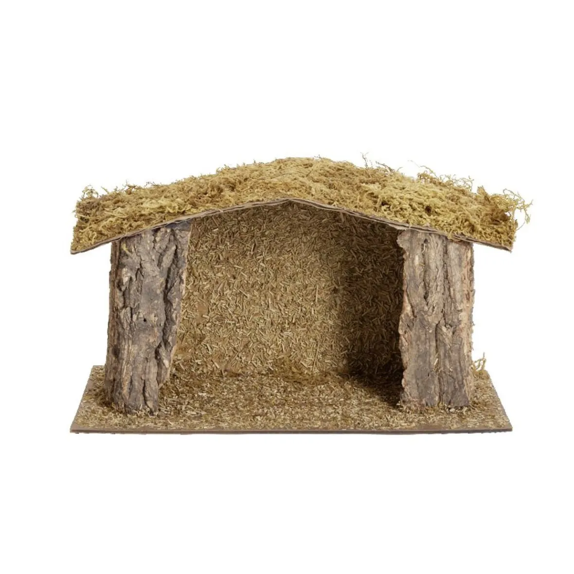 Crèche de Noël en bois et mousse 37x18xH22cm-Gifi Best