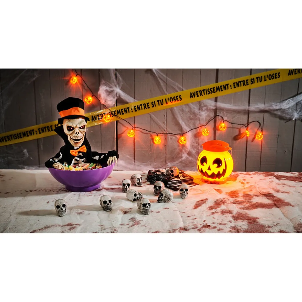 Crâne déco de table x10-Gifi Outlet