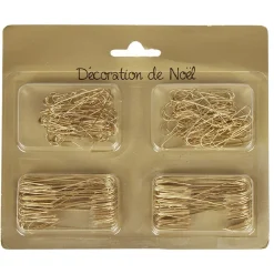 Crochet de Noël x 200 doré-Gifi Outlet