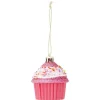 Cupcake à suspendre pailleté rose et bleu Ø5xH5cm-Gifi Sale