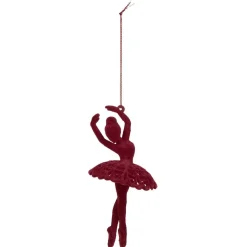 Danseuse ballerine velours à suspendre Noël-Gifi Online