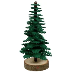Déco à poser sapin vert bois et feutrine Ø8xH20cm-Gifi Clearance