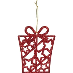 Déco à suspendre pailletée blanche ou rouge - 10 modèles-Gifi Outlet