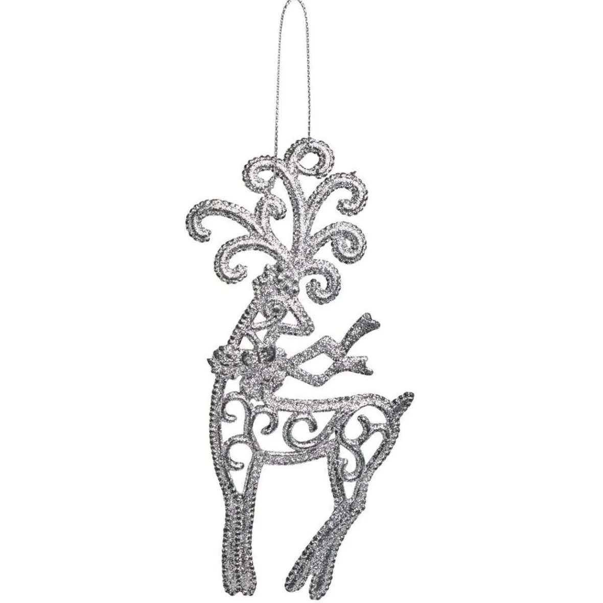 Déco à suspendre paillette argenté - 10 modèles-Gifi