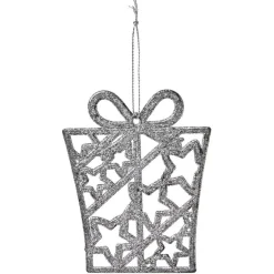 Déco à suspendre paillette argenté - 10 modèles-Gifi