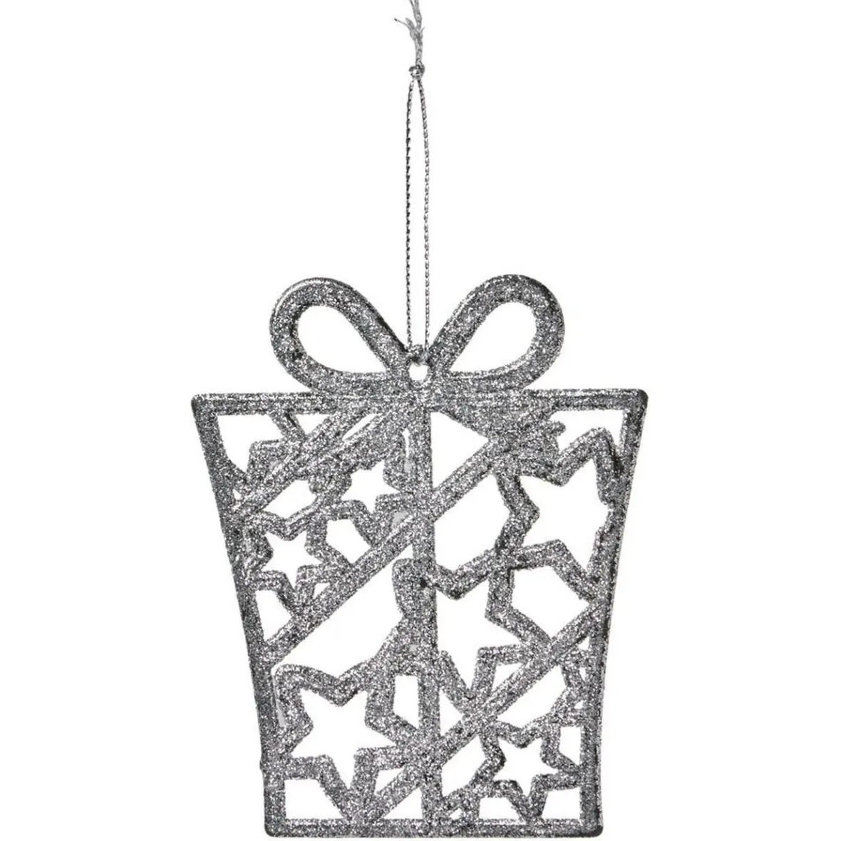 Déco à suspendre paillette argenté - 10 modèles-Gifi