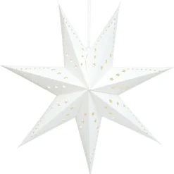 Déco à suspendre étoile 3D papier kraft marron ou blanc Ø50cm-Gifi Sale