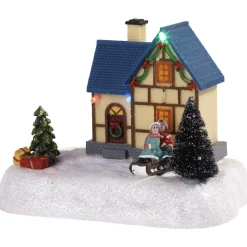 Déco de Noël maison lumineuse 5 LED-Gifi Outlet