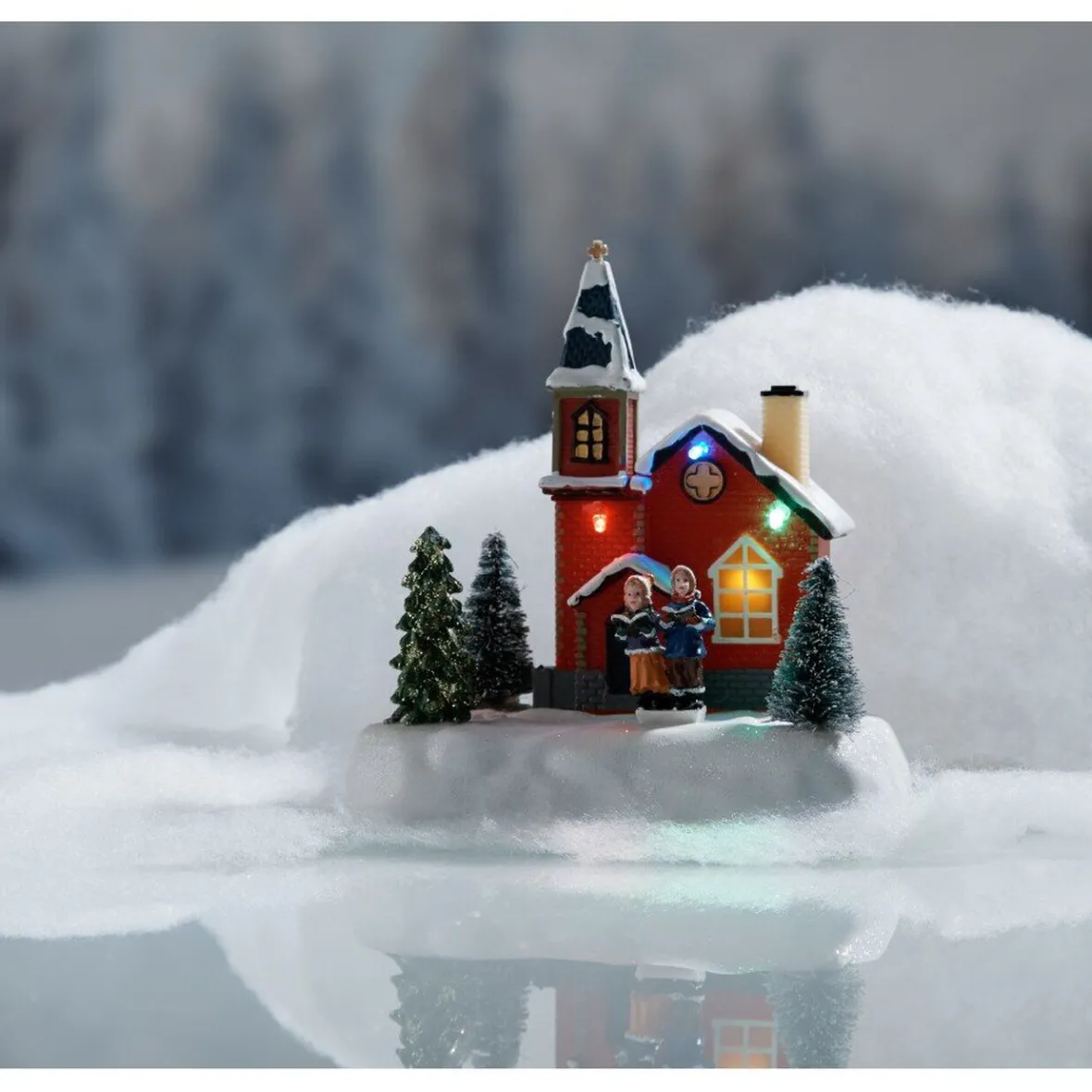 Déco de Noël maison lumineuse 5 LED-Gifi Outlet