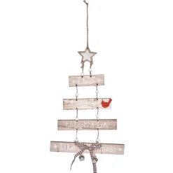 Déco de sapin à suspendre en bois-Gifi Discount