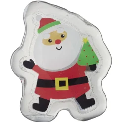 Déco fenêtre sticker gel lumineux Père Noël rouge et blanc-Gifi Best